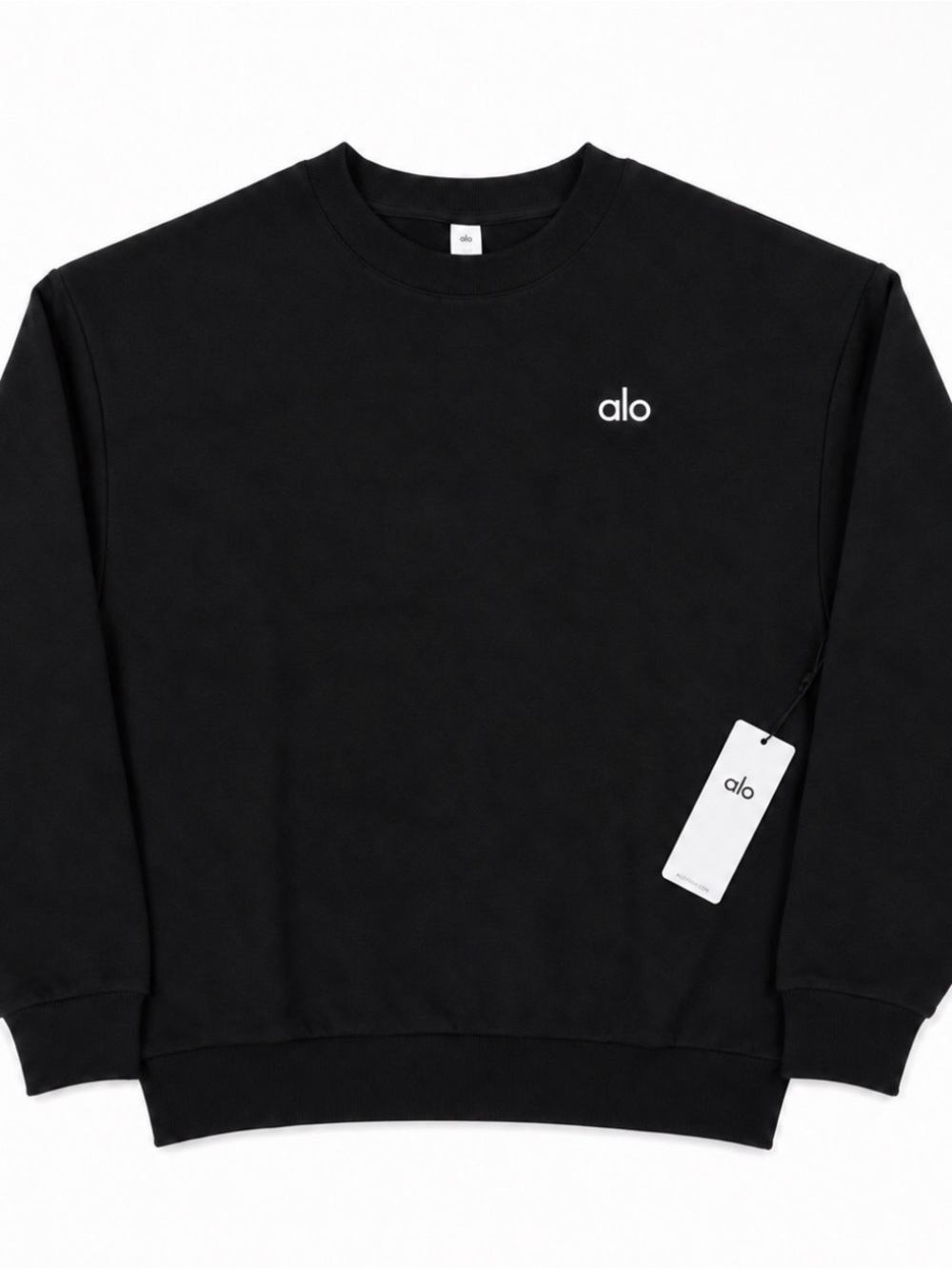 Alo Accolade Crewneck Sweatshirt -
Black (sku: U3031RG-black) Size S